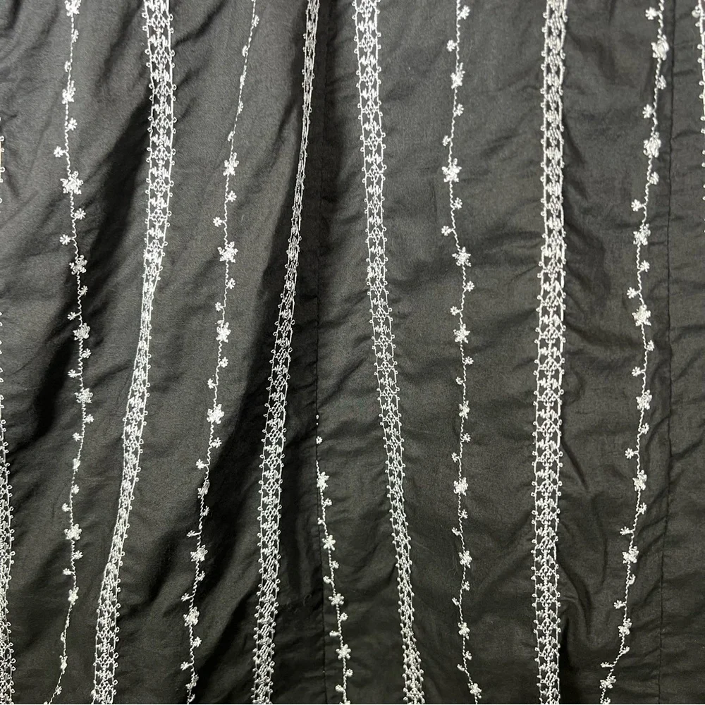 VTG Rabbit Rabbit Rabbit Designs Ruffle Floral Embroidered Fit & Flare Dress 12 - Picture 9 of 14